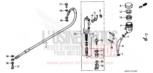 RR. BRAKE MASTER CYLINDER CR80RX de 1999